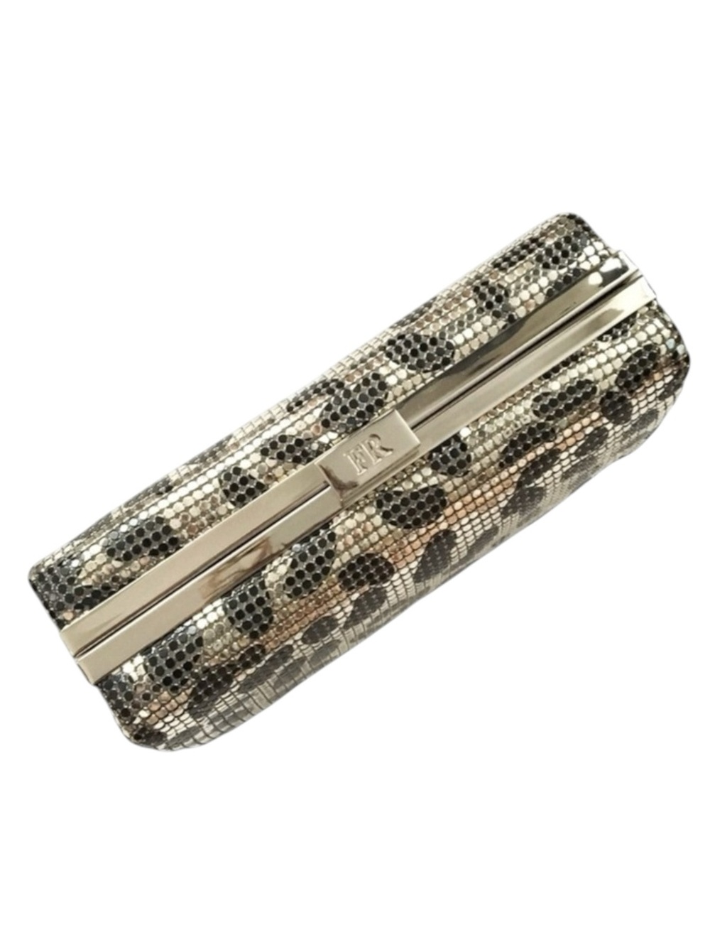 Rare: new Felix Rey ☻ Jungle Mesh Minaudière Box Clutch Handbag Bag ☻ Leopard - Picture 13 of 16